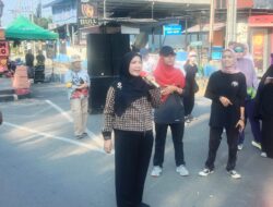 Walikota Bandarlampung Eva Dwiana, Senam Sehat Bersama Ribuan Warga Bandar Lampung